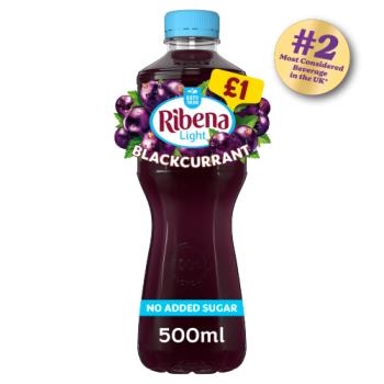 Ribena Blackcurrant Juice Drink No Added Sugar 500ml PMP £1