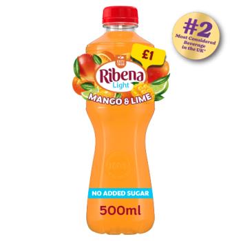 Ribena Mango and Lime Juice Drink No Added Sugar 500ml PMP £1