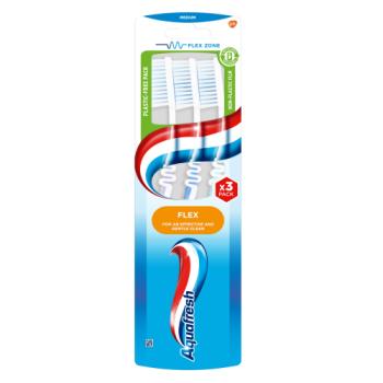Aquafresh Flex Toothbrush Medium Three Pack