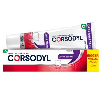 Corsodyl Ultra Clean Daily Gum Care Fluoride Toothpaste 100 ml