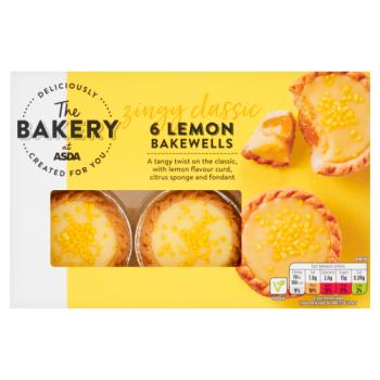 Asda The Bakery 6 Lemon Bakewells