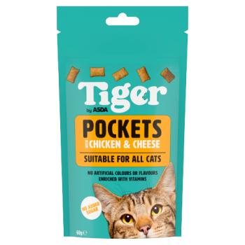 Asda Tiger Pockets with Chicken & Cheese 60g
