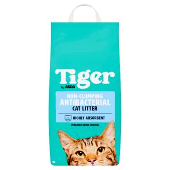 Asda Tiger Non-Clumping Antibacterial Cat Litter 10 Litres