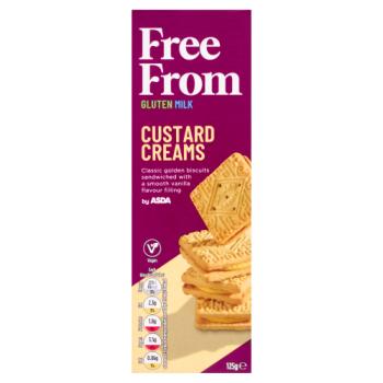 Free From by ASDA Custard Creams 125g