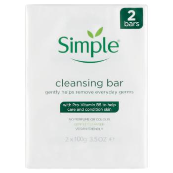 Simple Cleansing Bar 2 x 100g