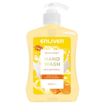 Enliven Milk & Honey Anti-Bacterial Hand Wash 500ml