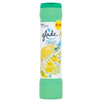Glade Shake n' Vac Fresh Lemon 500g PMP £1.89