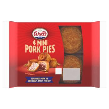 Wall's 4 Mini Pork Pies 200g