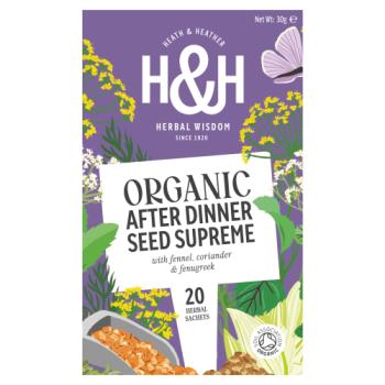 Heath & Heather Organic After Dinner Seed Supreme 20 Herbal Sachets 30g