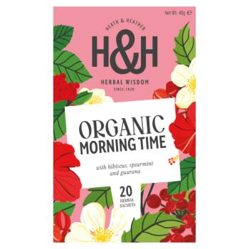 Heath & Heather Organic Morning Time 20 Envelope Bags 40g