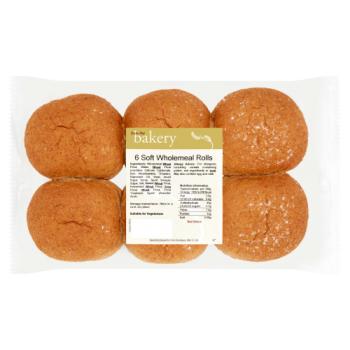 From the Bakery 6 Soft Wholemeal Rolls