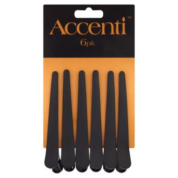 Accenti 6 Glamorize Black Hair Clips