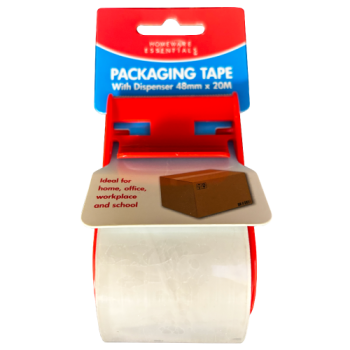 Homeware Essentials Packing Tape with Dispenser 48mm x 20m 