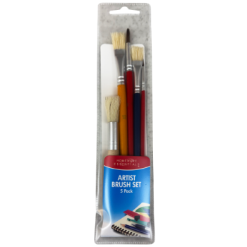 Homeware Essentials Artist Brush Set 5pk 
