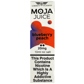 Liberty Flights Moja Juice Blueberry Peach E-Liquid 20mg 10ml 