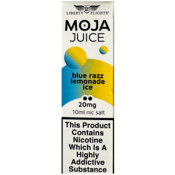 Liberty Flights Moja Juice Blue Razz Lemonade Ice E-Liquid 20mg 10ml 