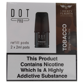 Liberty Flights Dot Pro 2x2ml Refill Pods Tobacco 20mg