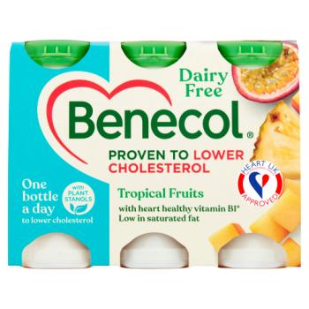 Benecol Tropical Fruits Yogurt Drink 6 x 65.5g (393g)