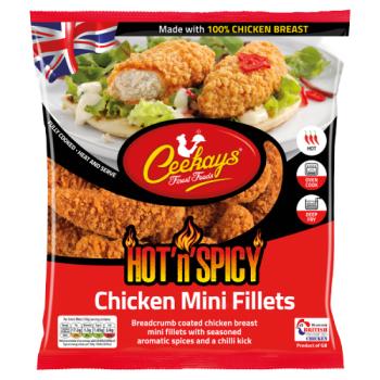 Ceekays Finest Foods Hot'n'Spicy Chicken Mini Fillets 500g