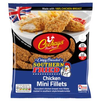 Ceekays Finest Foods Crispy Breaded Southern Fried Chicken Mini Fillets 500g