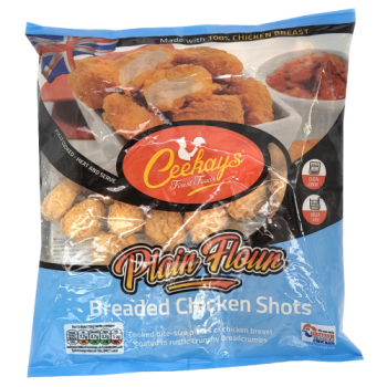 Ceekays Plain Flour Breaded Chicken Shots 500g 