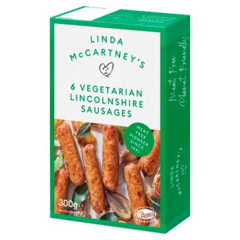 Linda McCartney's 6 Vegetarian Lincolnshire Sausages 300g
