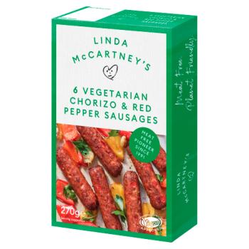 Linda McCartney's 6 Vegetarian Chorizo & Red Pepper Sausages 270g