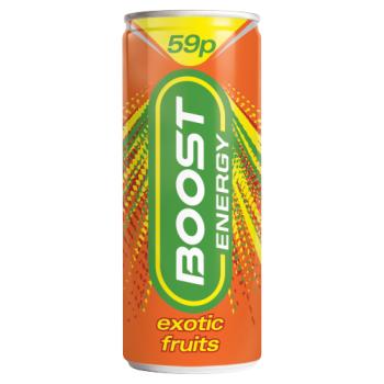 Boost Energy Exotic Fruits 250ml PM 59p
