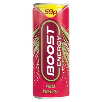 Boost Energy Red Berry 250ml PM 59p