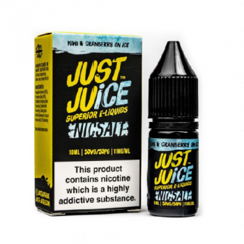 Just Juice 50/50 Nic Salts Kiwi & Cranberry on Ice E-Liquid 11mg 10ml 