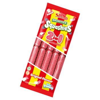 Swizzels Original Flavour Squashies Drumstick 2 in 1 Freezable Pops 8 x 75 ml (600ml)