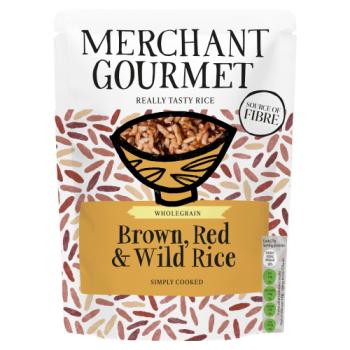 Merchant Gourmet Wholegrain Brown, Red & Wild Rice 250g