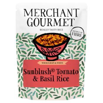 Merchant Gourmet Rich SunBlush Tomato & Basil Wholegrain & White Rice 250g