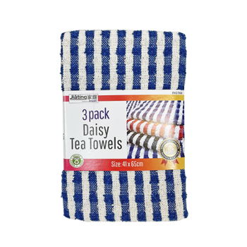 Jiating Daisy Tea Towels 3pk 