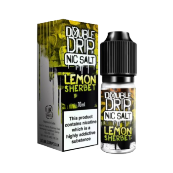 Double Drip Nic Salt Lemon Sherbet E-Liquid 10mg 10ml 