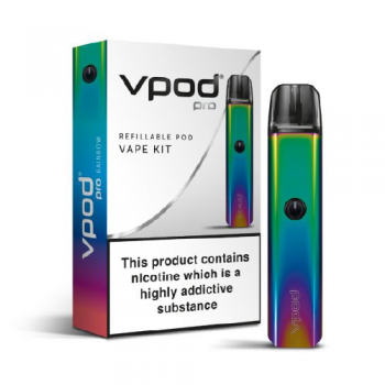 Vpod Pro Refillable Pod Vape Kit Rainbow 2pk 