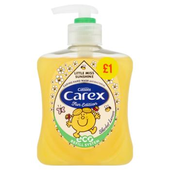 Carex Fun Edition Mr Men & Little Miss Sherbet Lemon Antibacterial Hand Wash 250ml PMP £1