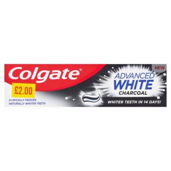 Colgate Advanced White Charcoal Fluoride Toothpaste 75ml PMP £2.00