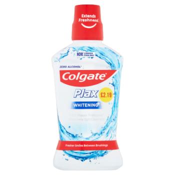 Colgate Mouthwash Plax Whitening 500ml PMP £2.19