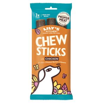 Lily's Kitchen Chew Sticks with Chicken A Dash of Peanunt Butter & Banana 120g