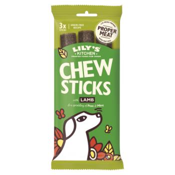 Lily's Kitchen 3 Chew Sticks with Lamb & a Sprinkling of Peas & Mint 120g
