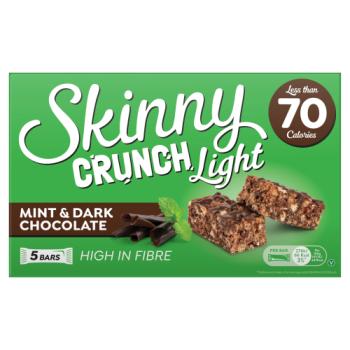 Skinny Crunch Light Mint & Dark Chocolate Bars 5 x 19g