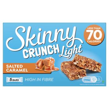 Skinny Crunch Light Salted Caramel Bars 5 x 19g