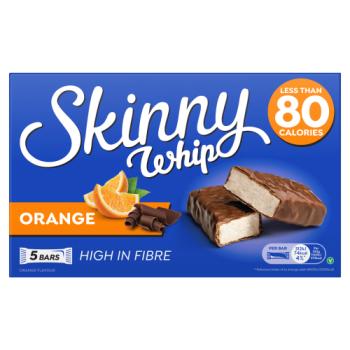 Skinny Whip Orange & Chocolate Flavour Bars 5 x 20g