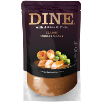 Dine with Atkins & Potts Classic Turkey Gravy 350g