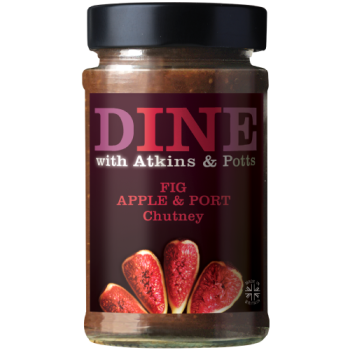 Dine with Atkins & Potts Fig, Apple & Port Chutney 220g