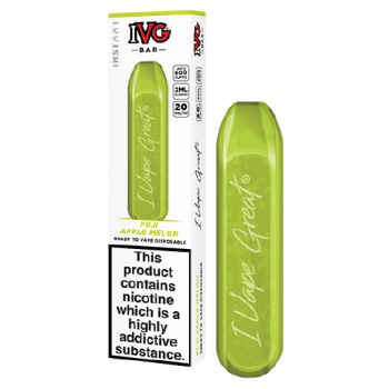 IVG Bar Disposable Vape Fuji Apple Melon Upto 600 Puffs 