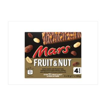 Mars Fruit & Nut Milk Chocolate Snack Bars Multipack 4x32g