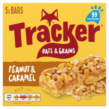 Tracker Oats & Grains Peanut & Caramel Bars 5 x 22.5g (112.5g)