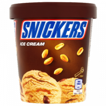Snickers Chocolate Peanut Ice Cream Tub 500ml PM £3.29 